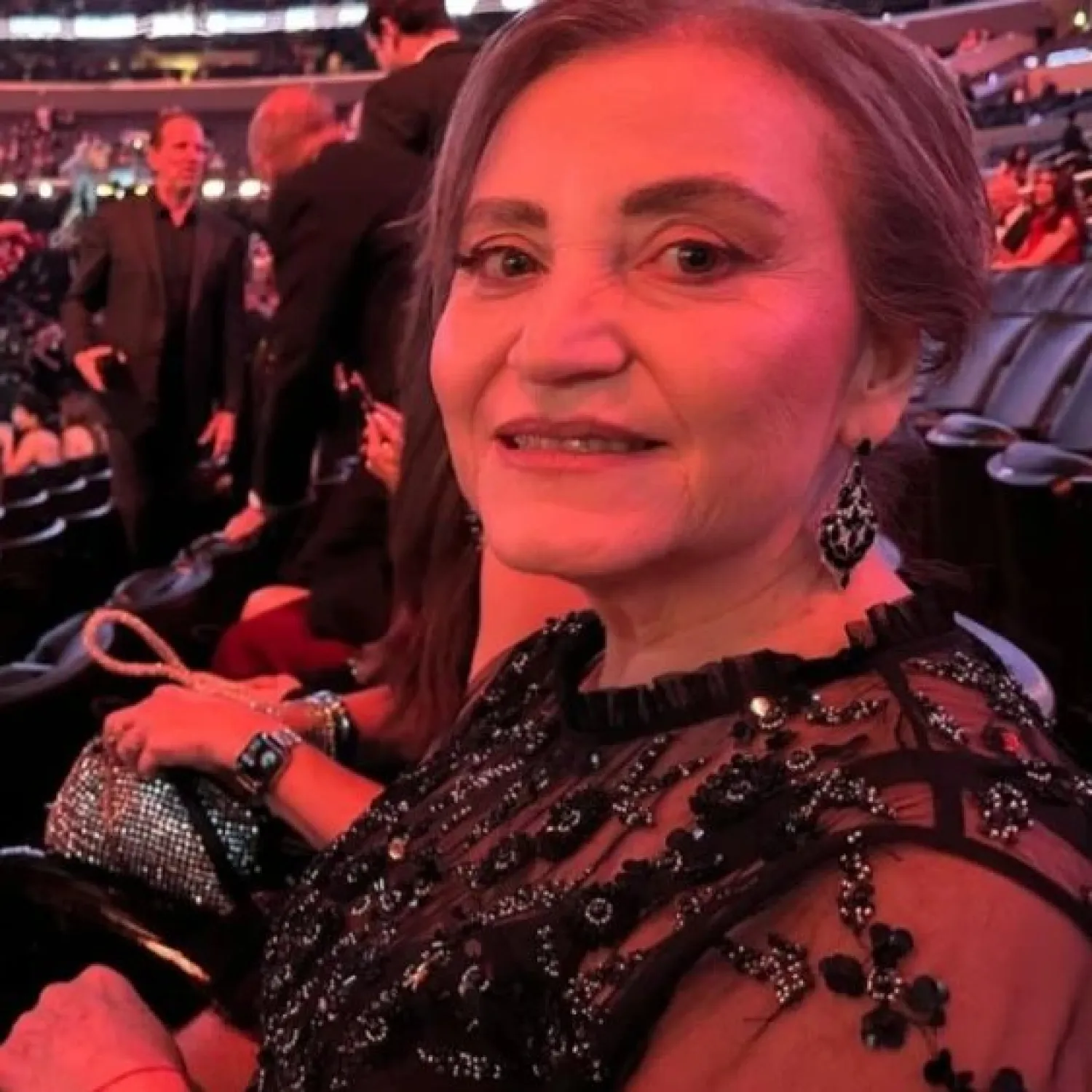 Berta Rojas, la única paraguaya presente en los Grammys. 
