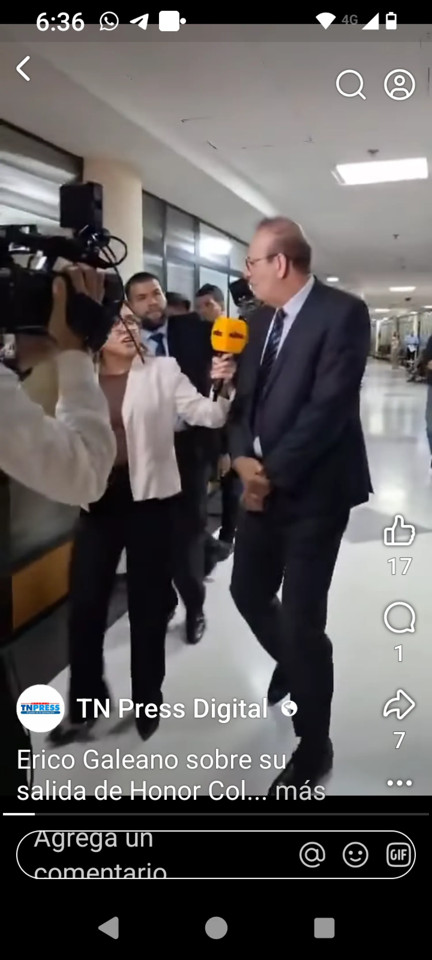 erico Galeano habla de su salida de Honor Colorado